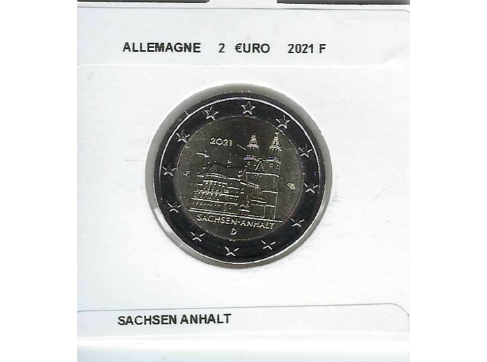 ALLEMAGNE 2021 F 2 EURO COMMEMORATIVE SACHSEN ANHALT SUP