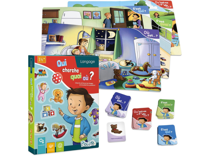 Qui cherche quoi où – Le jeu d’observation pour enfants curieux