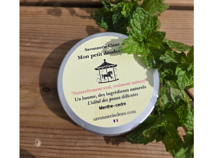 Déodorant solide Menthe _ Cèdre
