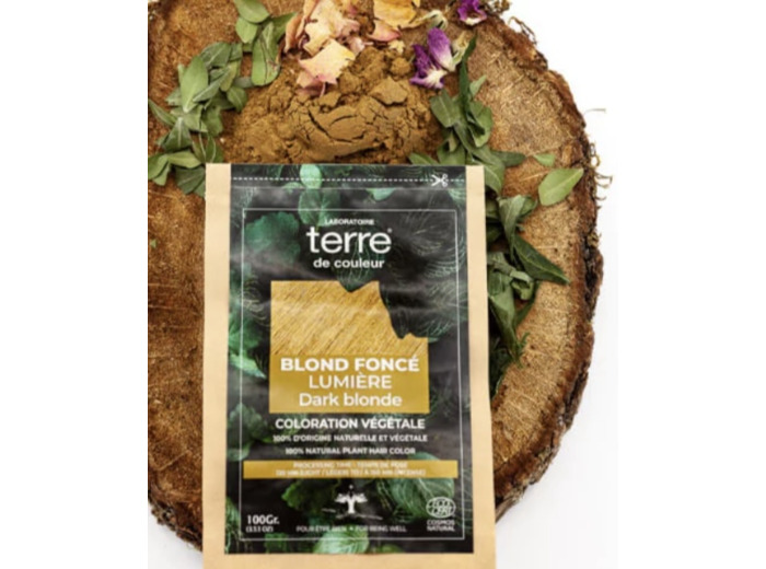 Coloration végétale Blond Foncé Lumière - Laboratoire Terre de Couleur - 100g