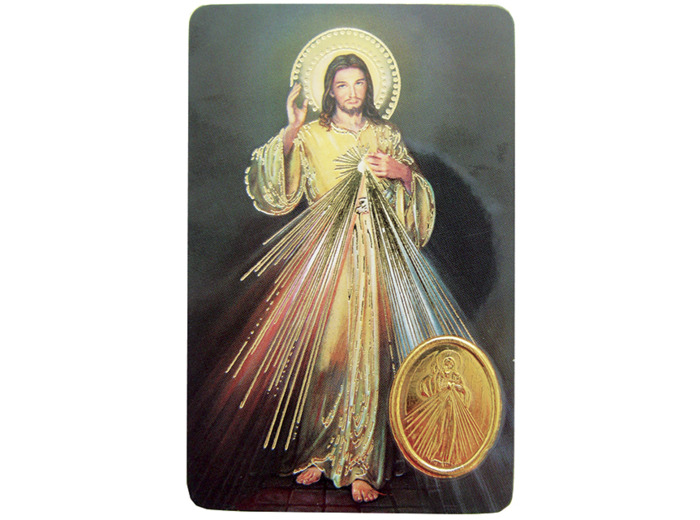 Carte Plastifiée + Poinçon + Prière 55x85cm - CHRIST MISERICODIEUX