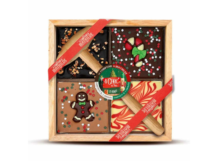 Chocolat à casser 4 en 1 Noël 350g