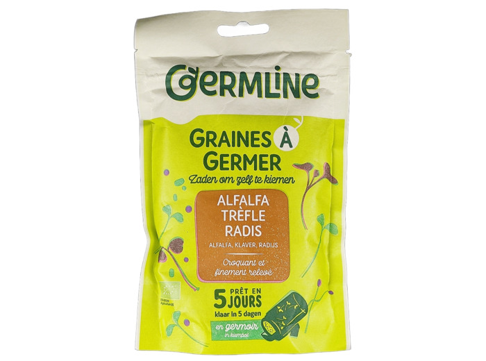 Graines à Germer Alfalfa Trèfle Radis 150g Bio