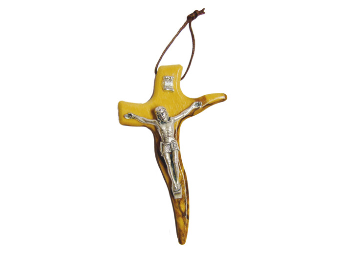 Crucifix en Olivier 8cm