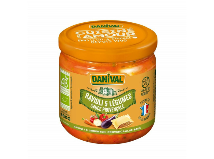 Ravioli 5 légumes sauce Provençale-360g-Danival