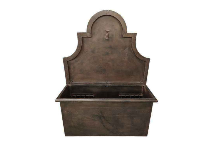 Grande fontaine murale marron 100x38x131cm