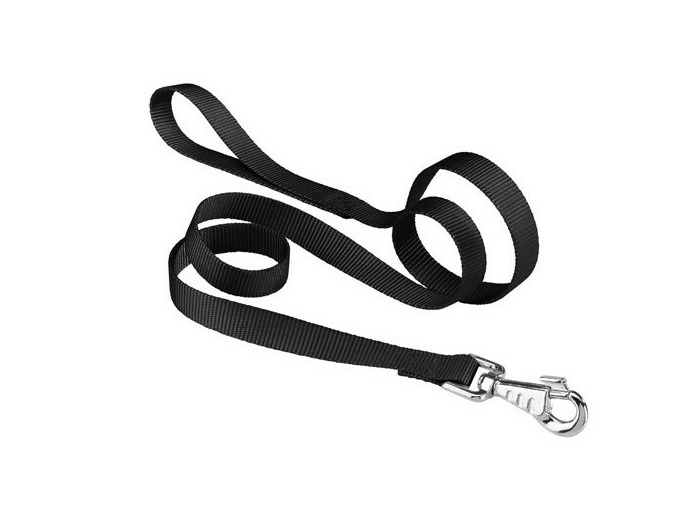 Laisse Nylon noir pour chien - 1M