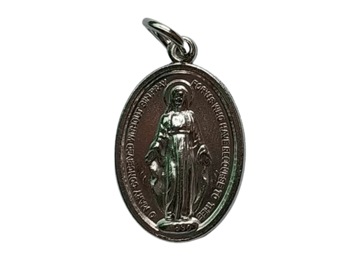 Médaille 23mm en Métal Argenté - MIRACULEUSE
