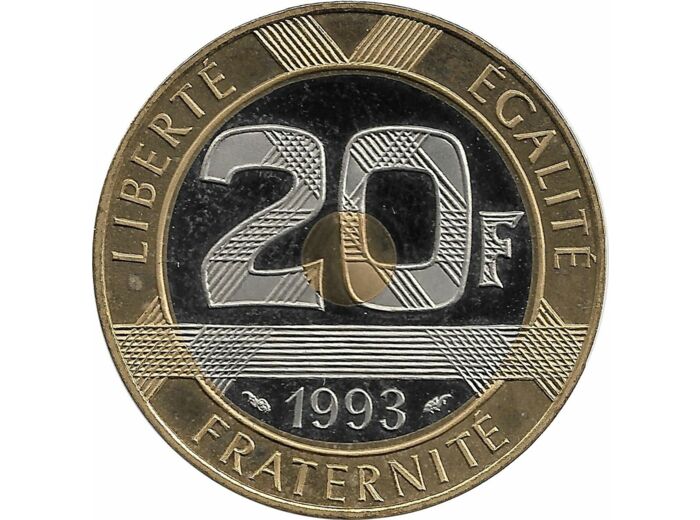 FRANCE 20 FRANCS MONT ST MICHEL 1993 BE belle epreuve