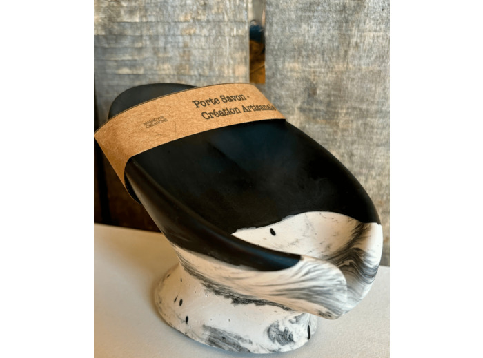 Porte savon sur pied en Jesmonite