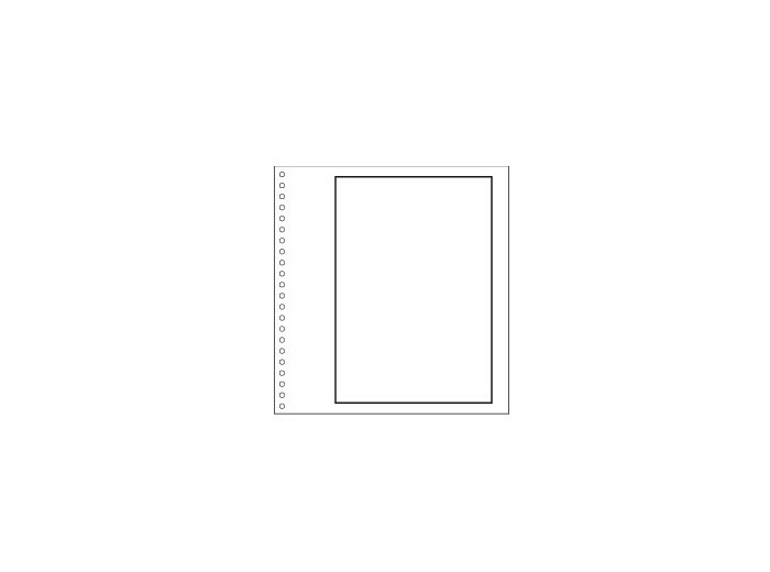 FEUILLE blanche unie avec cadre noir (Yvert 12900)