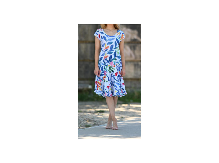 u LAURA EN ROBE coton froissé