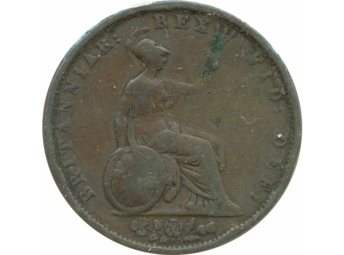 GRANDE BRETAGNE 1/2 PENNY GUILLAUME IV 1834 TB+ n2