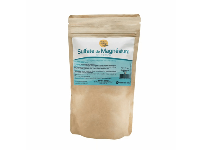 Sel d'Epsom à boire-(sulfate de magnésium)-500g- Nature et partage