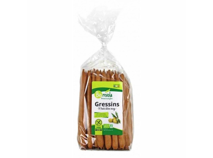 Gressins Bio à l'huile d'Olive SANS GLUTEN-100g-Bio révola