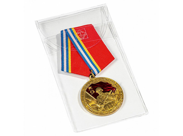 POCHETTES DE PROTECTION POUR MEDAILLES ET INSIGNES MILITAIRES 50X100 MM 364998