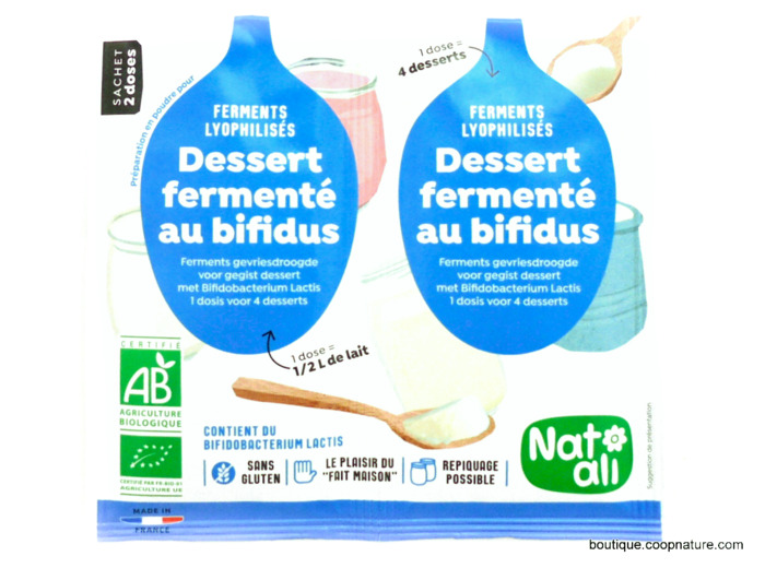 Ferments Desserts Fermentés Bifidus Bio 2x6g