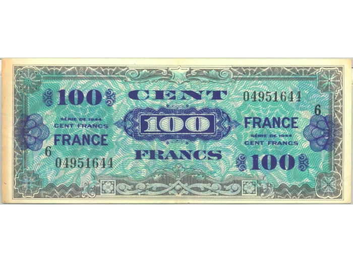 FRANCE 100 FRANCS Type FRANCE 1945 SERIE 6 SUP 644