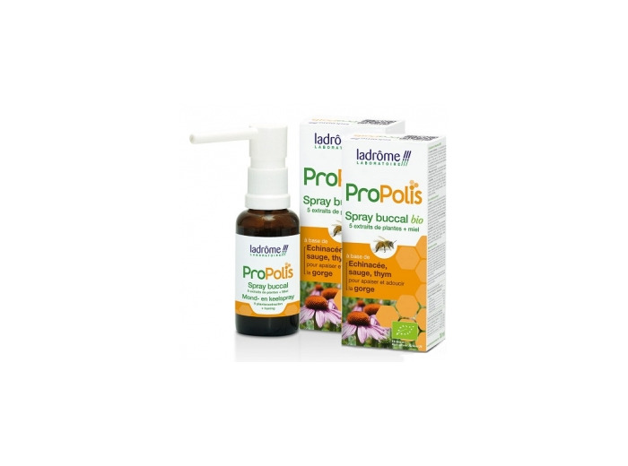 Offre duo Spray buccal Propolis + 5 extraits de plantes et miel 30ml le 2ème à 50%