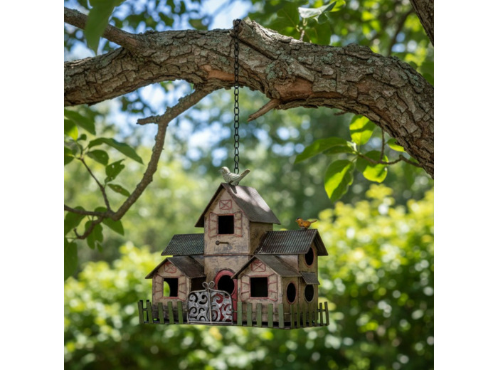 Nichoir enchanté à suspendre 33x18x72cm