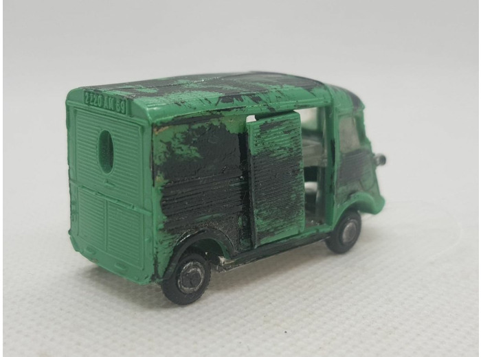 NOREV HO 1/86 CITROEN TYPE H 1200 TA VERT RECOUVERT NOIR
