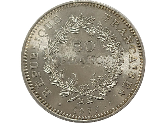 FRANCE 50 Francs Hercule 1977 TTB+ (G 882)