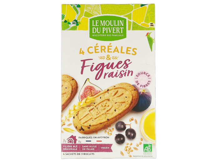 Petit Déjeuner Figues Raisin 190g Bio