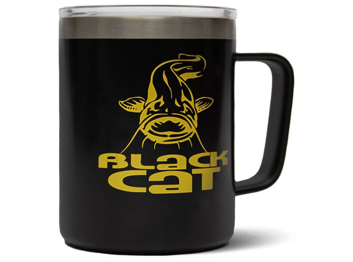 thermal mug black cat