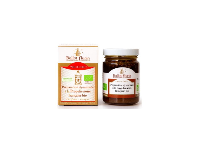 Miel de Cure à la propolis noire (préparation dynamisée) 125g