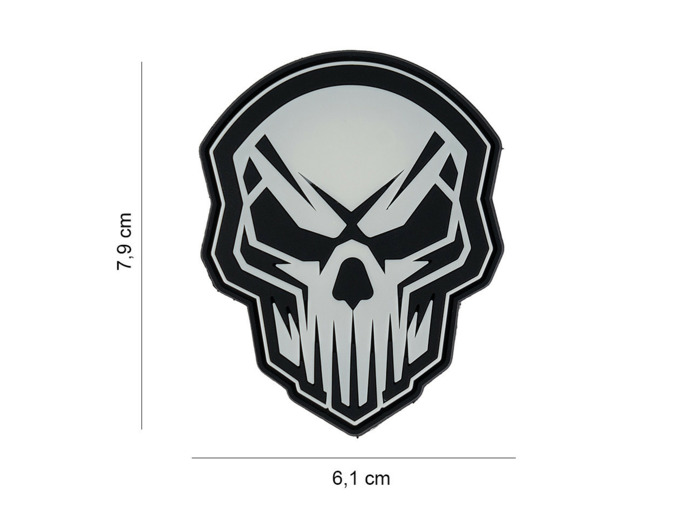 Patch 3D Crâne en colère