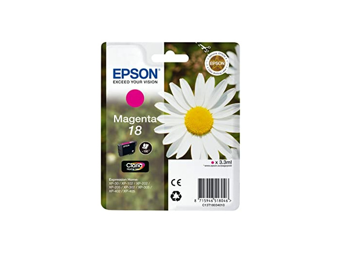 Epson 18 Paquerette - Cartouche d'encre - Magenta - C13T18034012