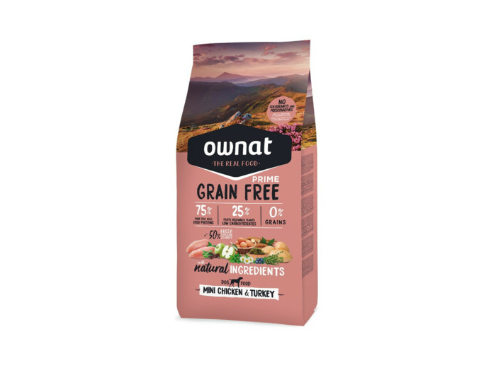 OWNAT GF Prime Mini poulet & dinde - 3KG