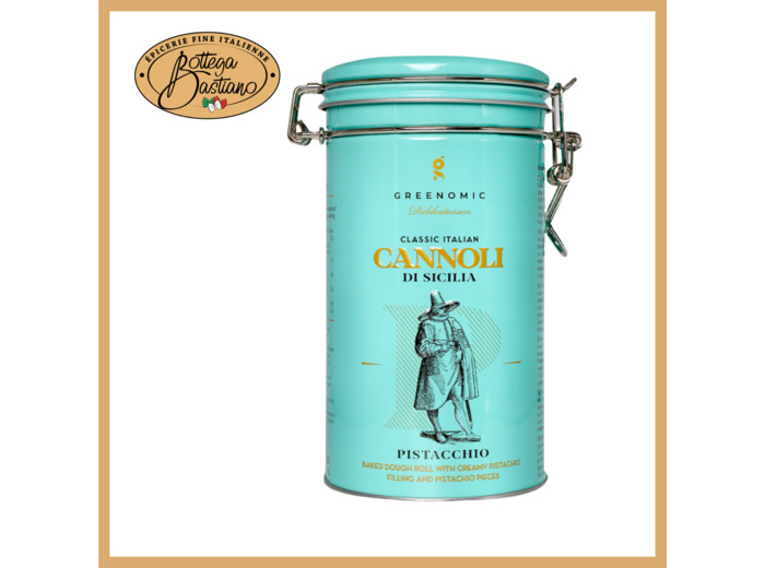 Boite métal cannoli pistache 200g