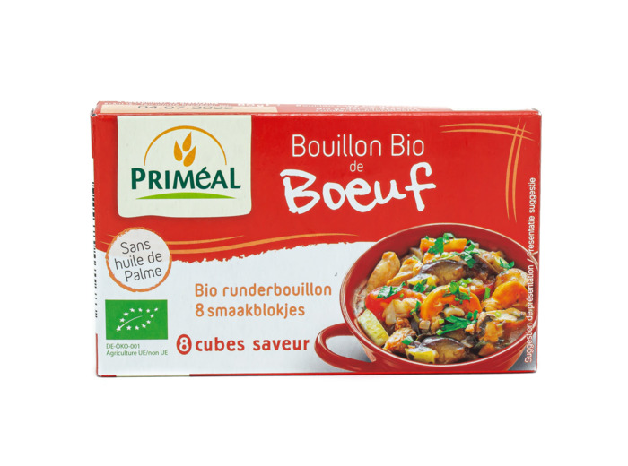 Bouillon Cube Déshydraté de Boeuf Bio 80g