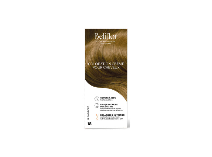 Coloration Crème pour Cheveux 18 Blond Doré