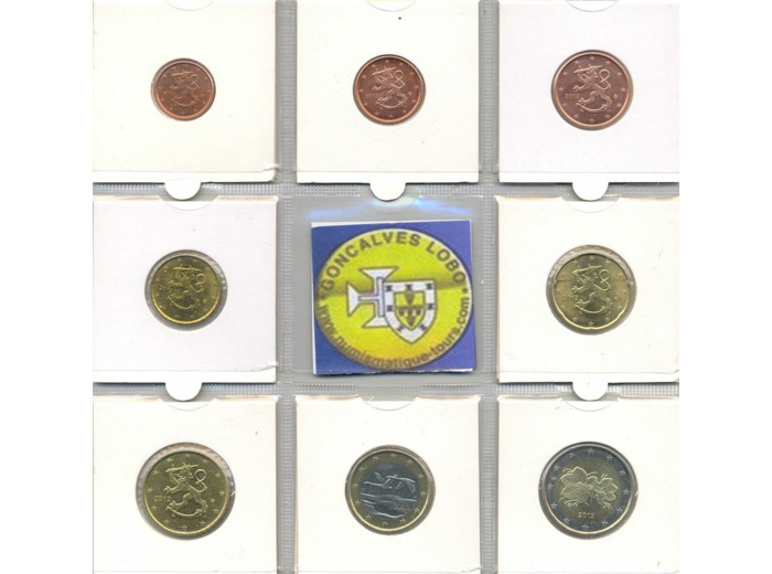 FINLANDE 2012 SERIE 8 MONNAIES SUP