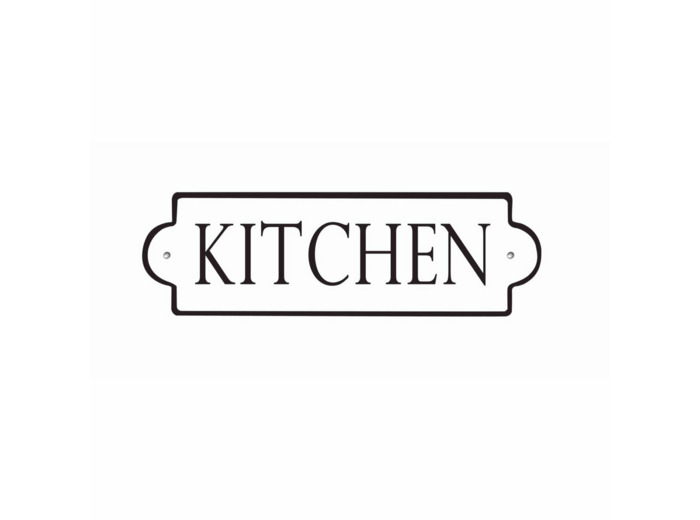 Plaque métal kitchen 26×8 CM