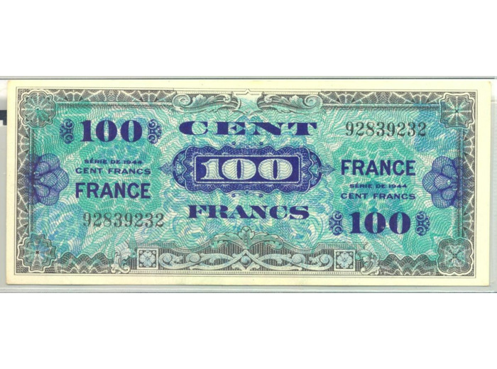 FRANCE 100 FRANCS Type FRANCE 1945 SANS SERIE SPL 232