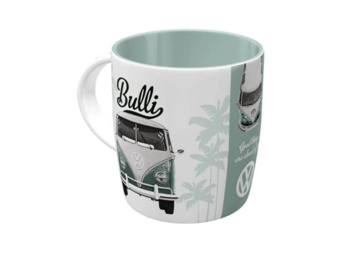 Mug céramique rétro, VW, Good Things – Cadeau pour propiétaire de Combi Volkswagen, prêt pour l'évasion, 330 ml – Nostalgic-Art