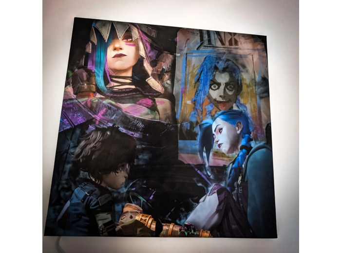 Tableau Jinx et Isha  Format 50x50 cm