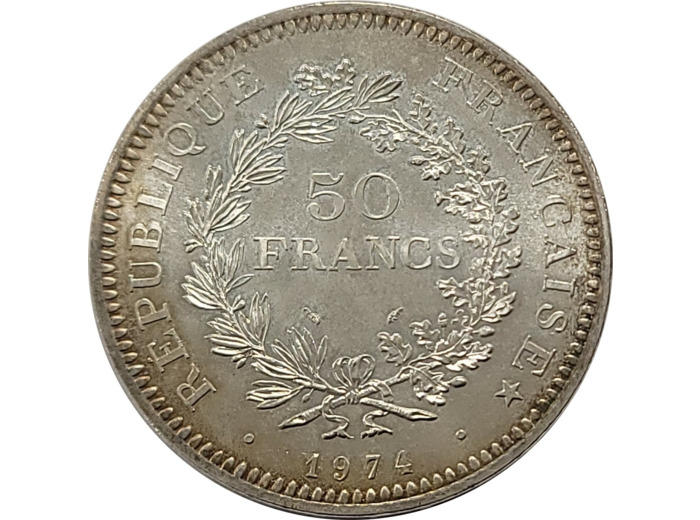 FRANCE 50 Francs Hercule 1974 SUP (G 882)