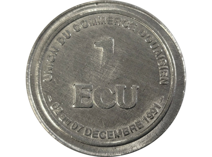 EURO TEMPORAIRE 1 ECU DE DOUAI 1991 SUP (SSN 1)
