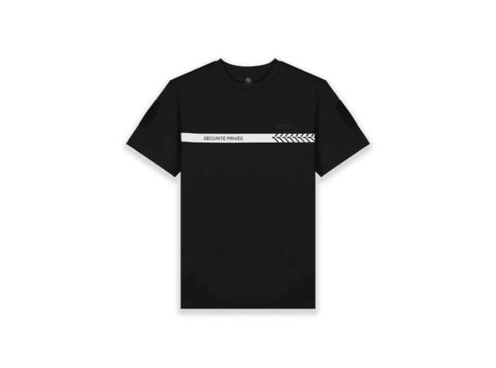 T-shirt sécurité privée noir GK SAFETEK certifié