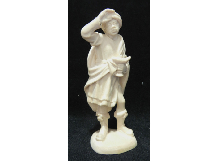 Roi Maure 13 cm bois naturel