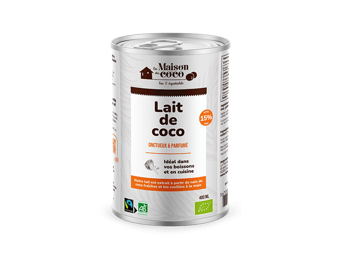 Lait de Coco Bio-400ml-La maison du Coco