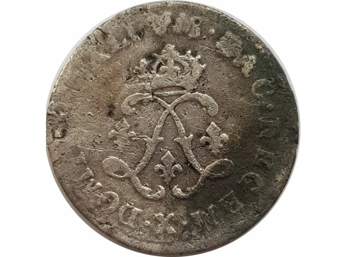 LOUIS XIV (1643-1715) 4 SOLS AUX 2 L 1692 X (Amiens) B+