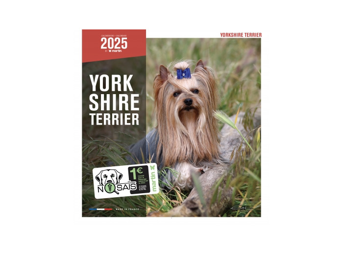 Calendrier chien 2025 - Yorkshire - Martin