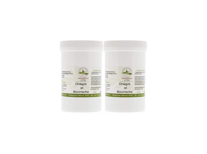 Huiles Bourrache Onagre lot de 2 X 220 capsules