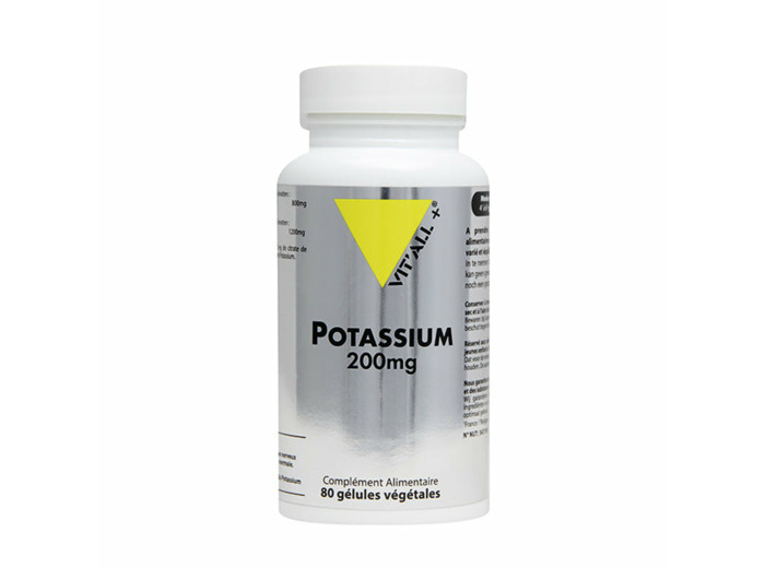 Potassium 200 mg-80 gélules végétales-Vit'all+