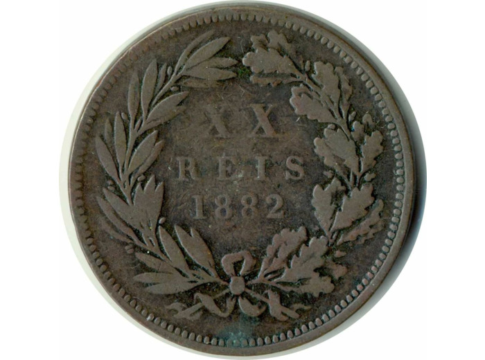 PORTUGAL 20 REIS 1882 TB